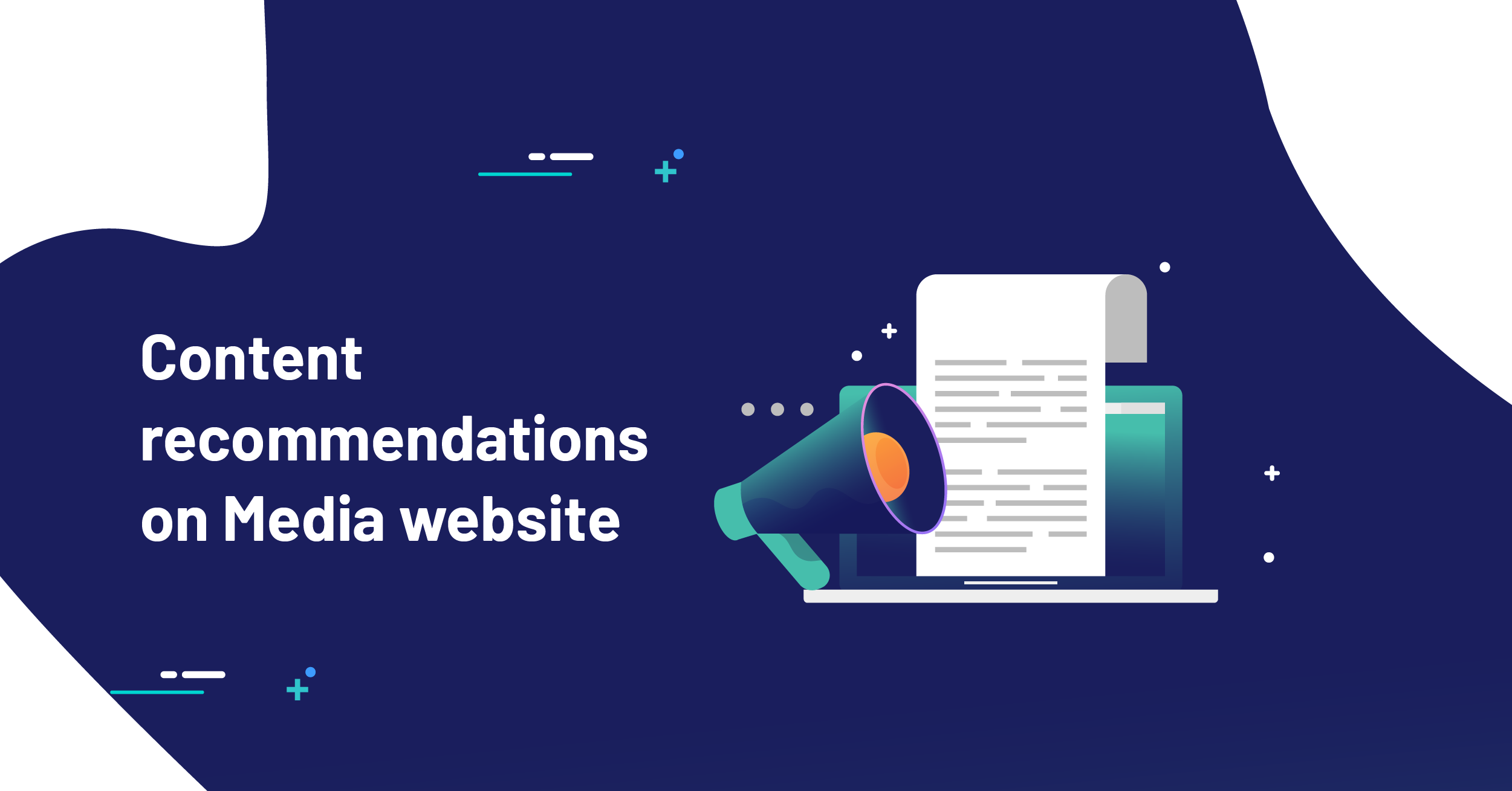 Content recommendations on Media website